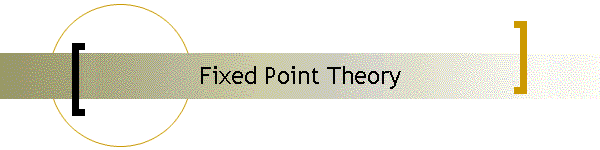 Fixed Point Theory