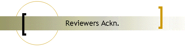 Reviewers Ackn.