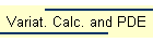 Variat. Calc. and PDE